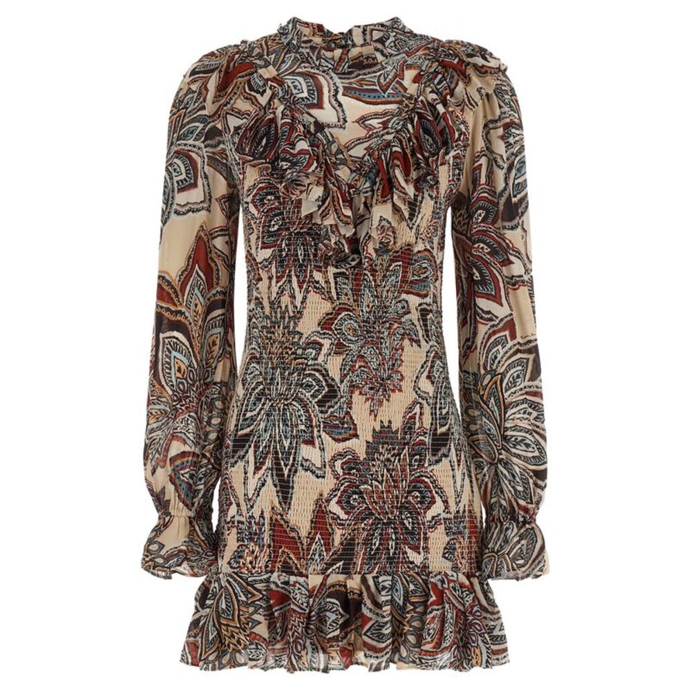 FARM RIO Multicolor Viscose Short Women's Dress